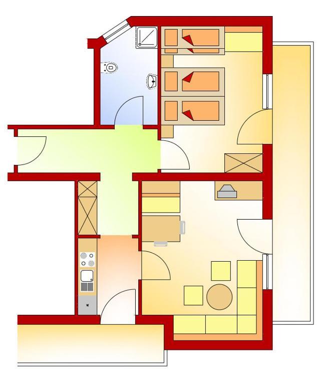 Appartements Schneezauber Lermoos Quarto foto